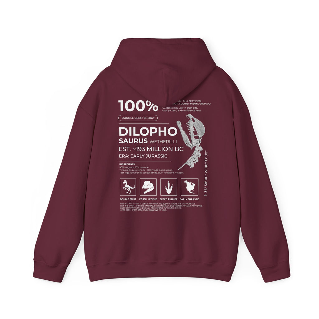 Dilophosaurus 100% Hoodie | RAW DATA SERIES