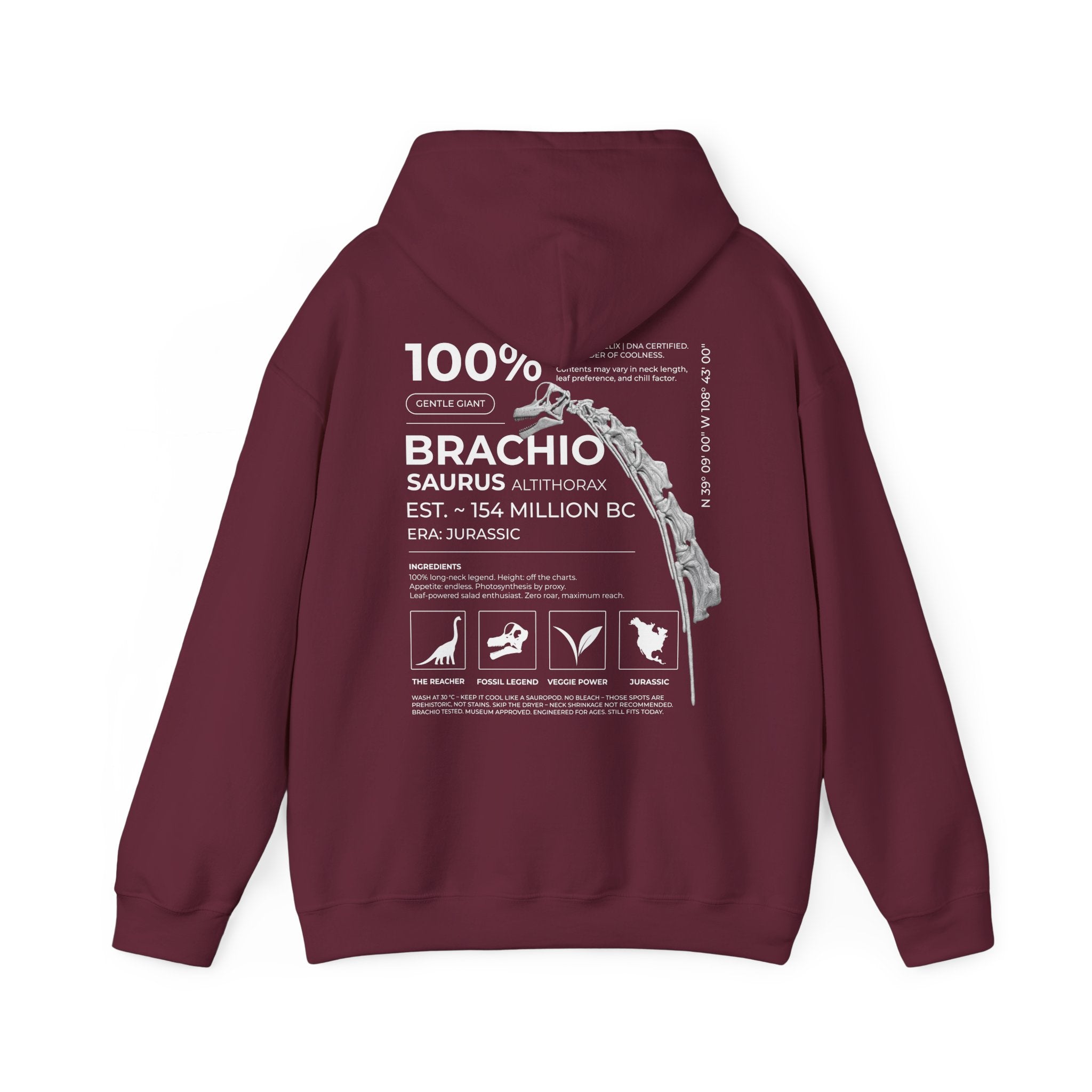 Brachiosaurus 100% - Hoodie | RAW DATA SERIES