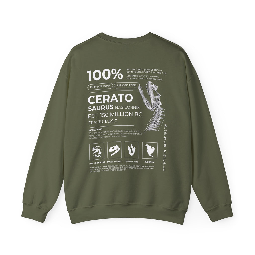 Ceratosaurus 100% - Sweatshirt | RAW DATA SERIES