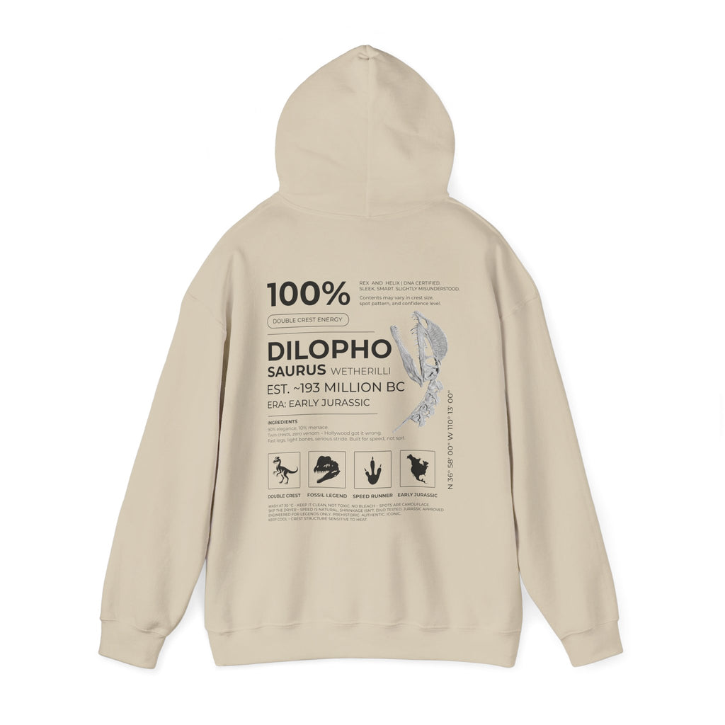 Dilophosaurus 100% Hoodie | RAW DATA SERIES