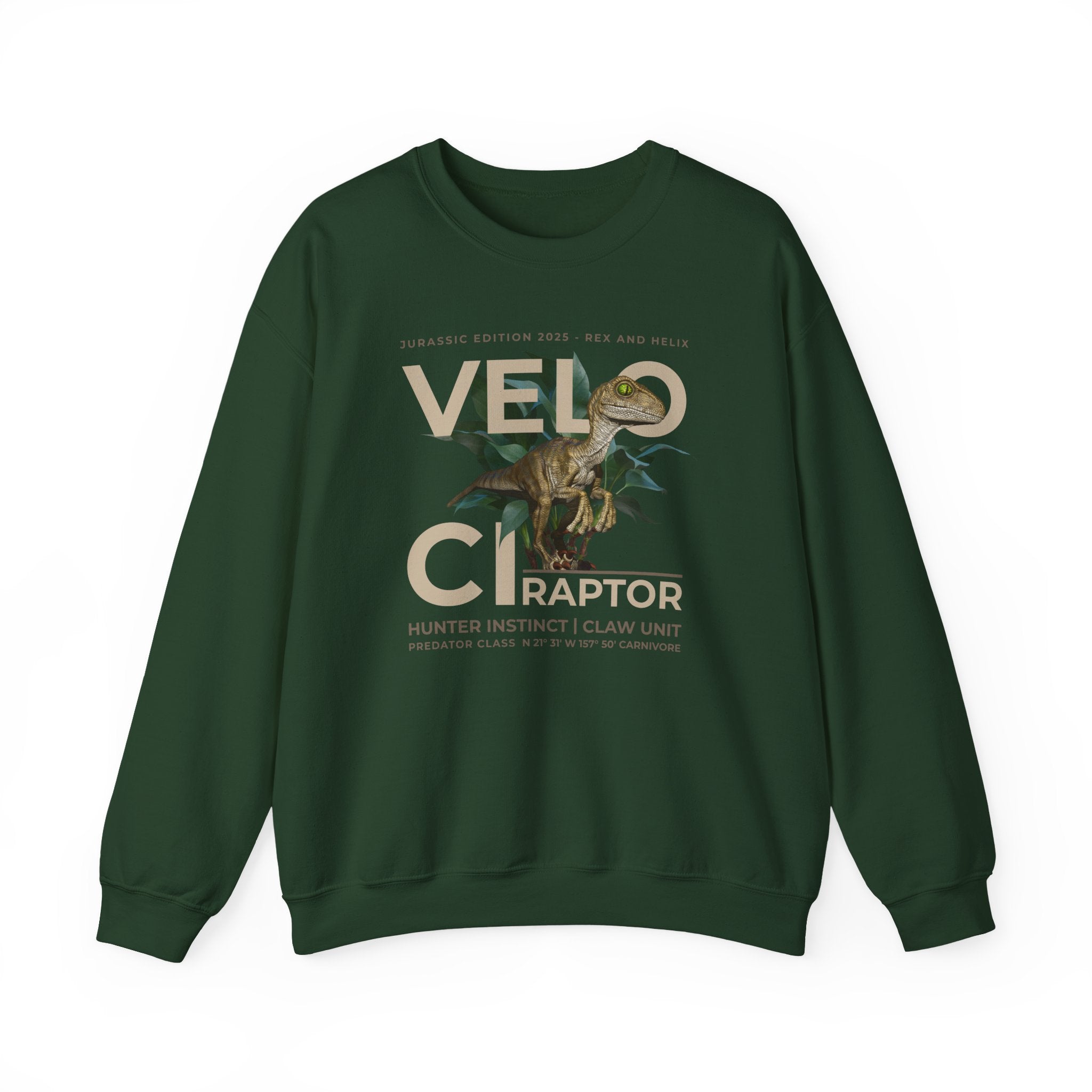 Hunter Instinct Velociraptor - Sweatshirt | CRETACEOUS FILES #01