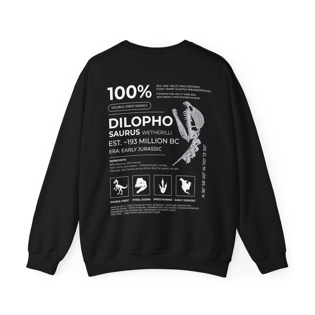 Dilophosaurus 100% Sweatshirt | RAW DATA SERIES