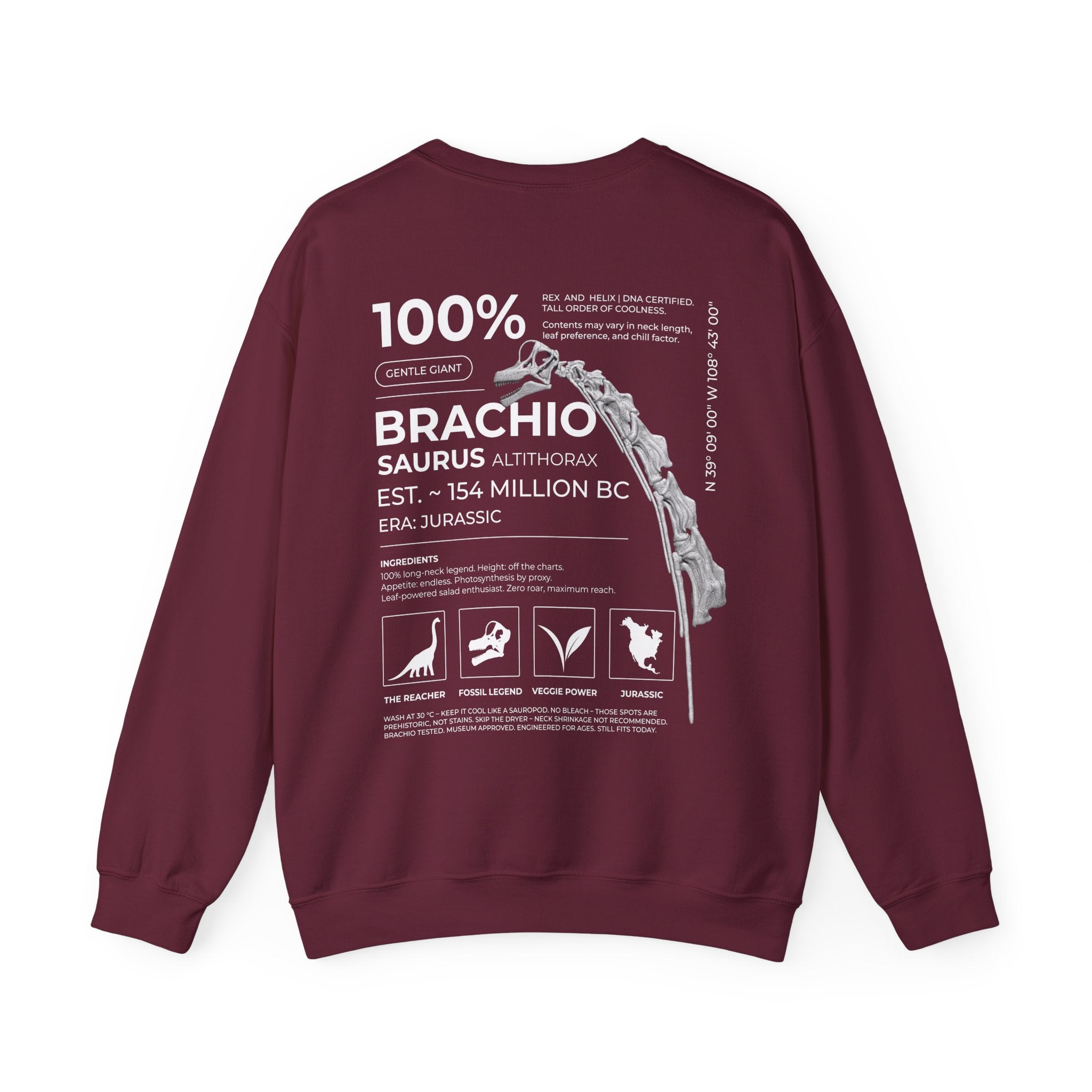 Brachiosaurus 100% - Sweatshirt | RAW DATA SERIES