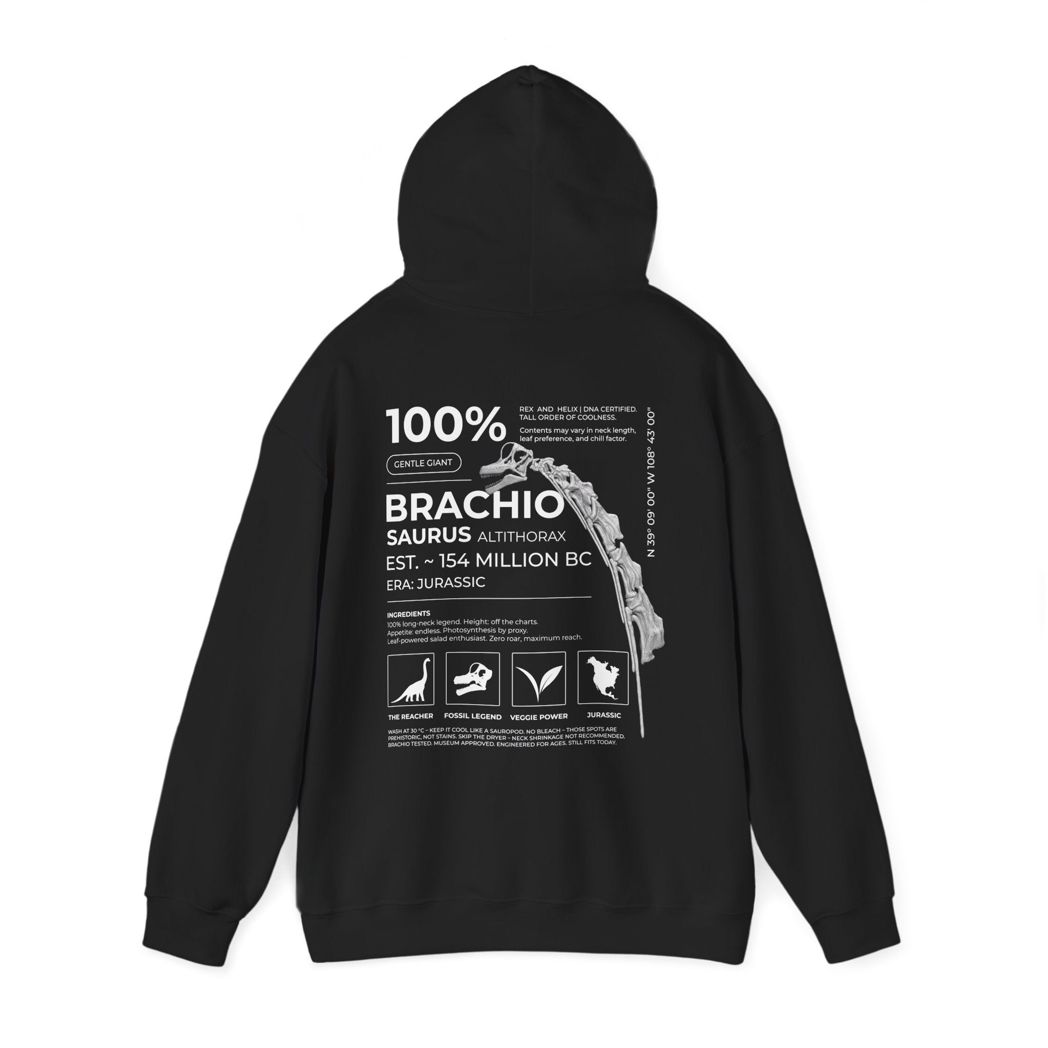 Brachiosaurus 100% - Hoodie | RAW DATA SERIES
