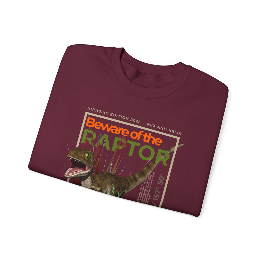 Beware of the Raptor - Sweatshirt | CRETACEOUS FILES #02