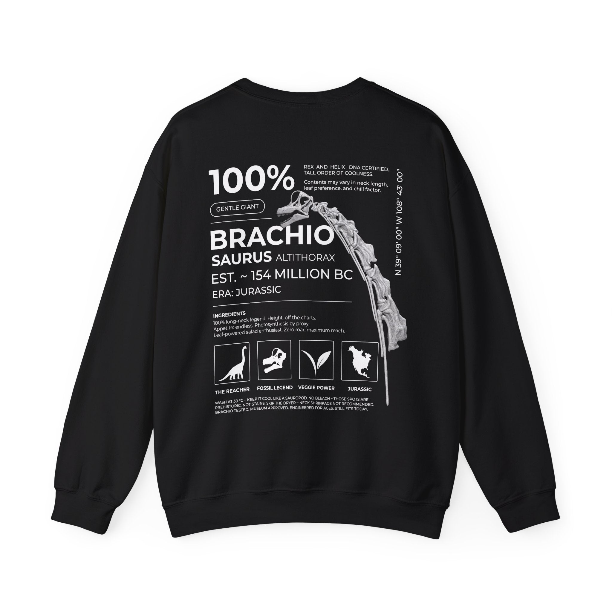 Brachiosaurus 100% - Sweatshirt | RAW DATA SERIES