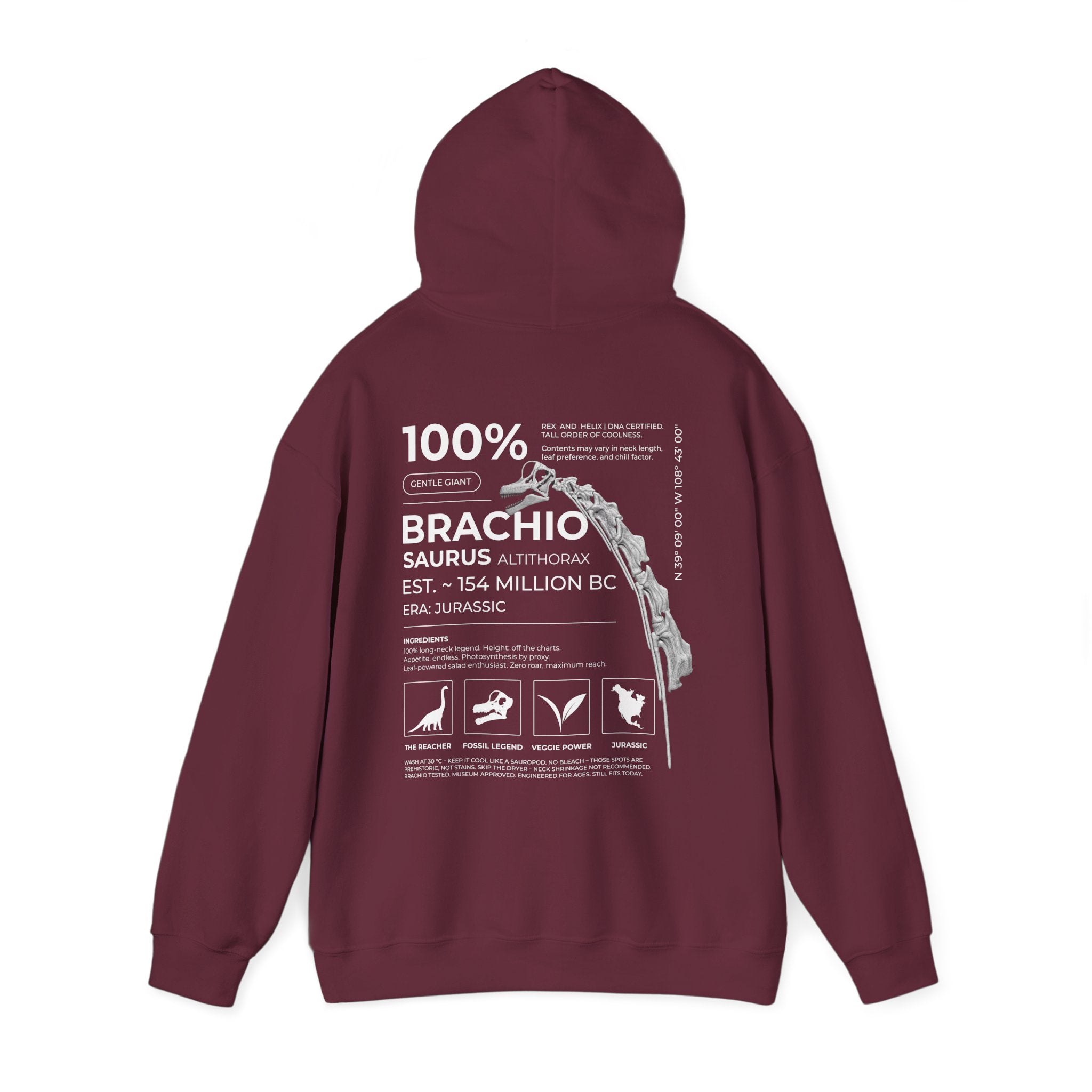 Brachiosaurus 100% - Hoodie | RAW DATA SERIES