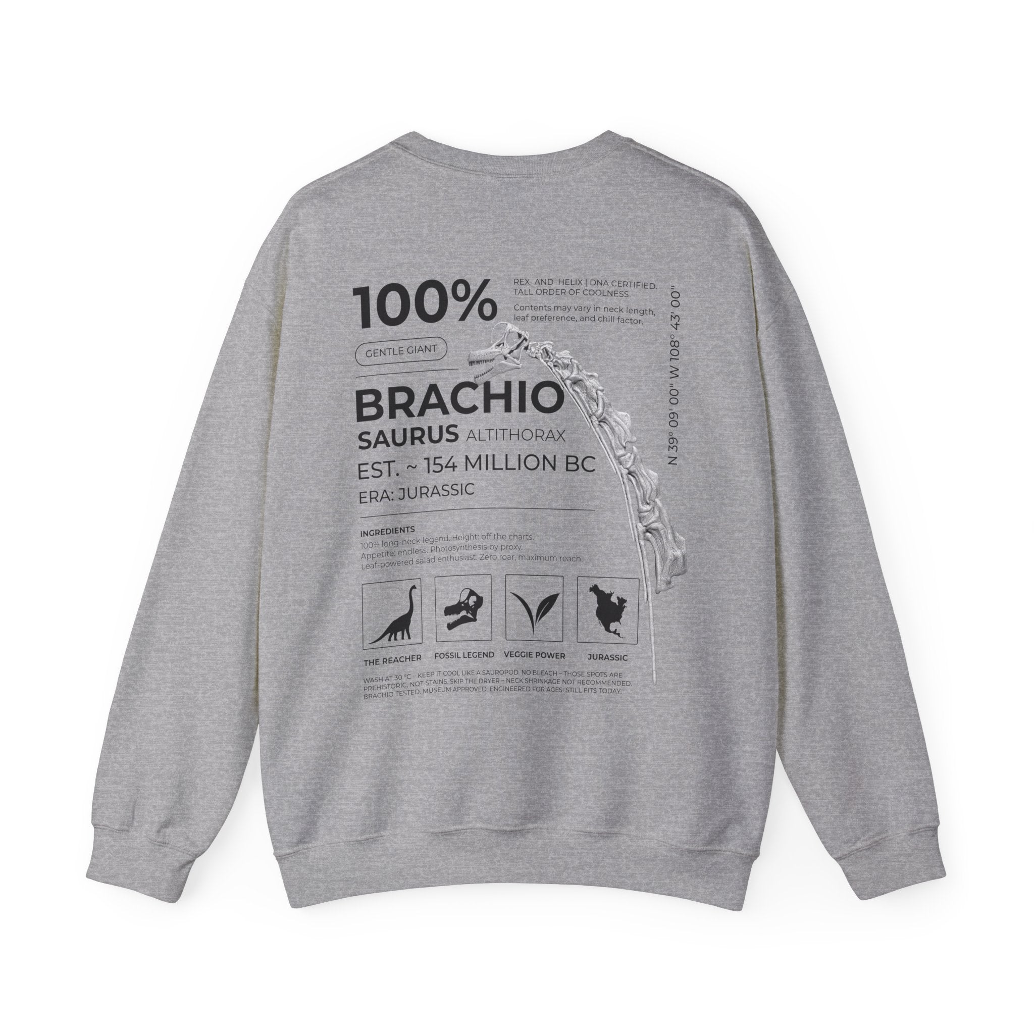 Brachiosaurus 100% - Sweatshirt | RAW DATA SERIES