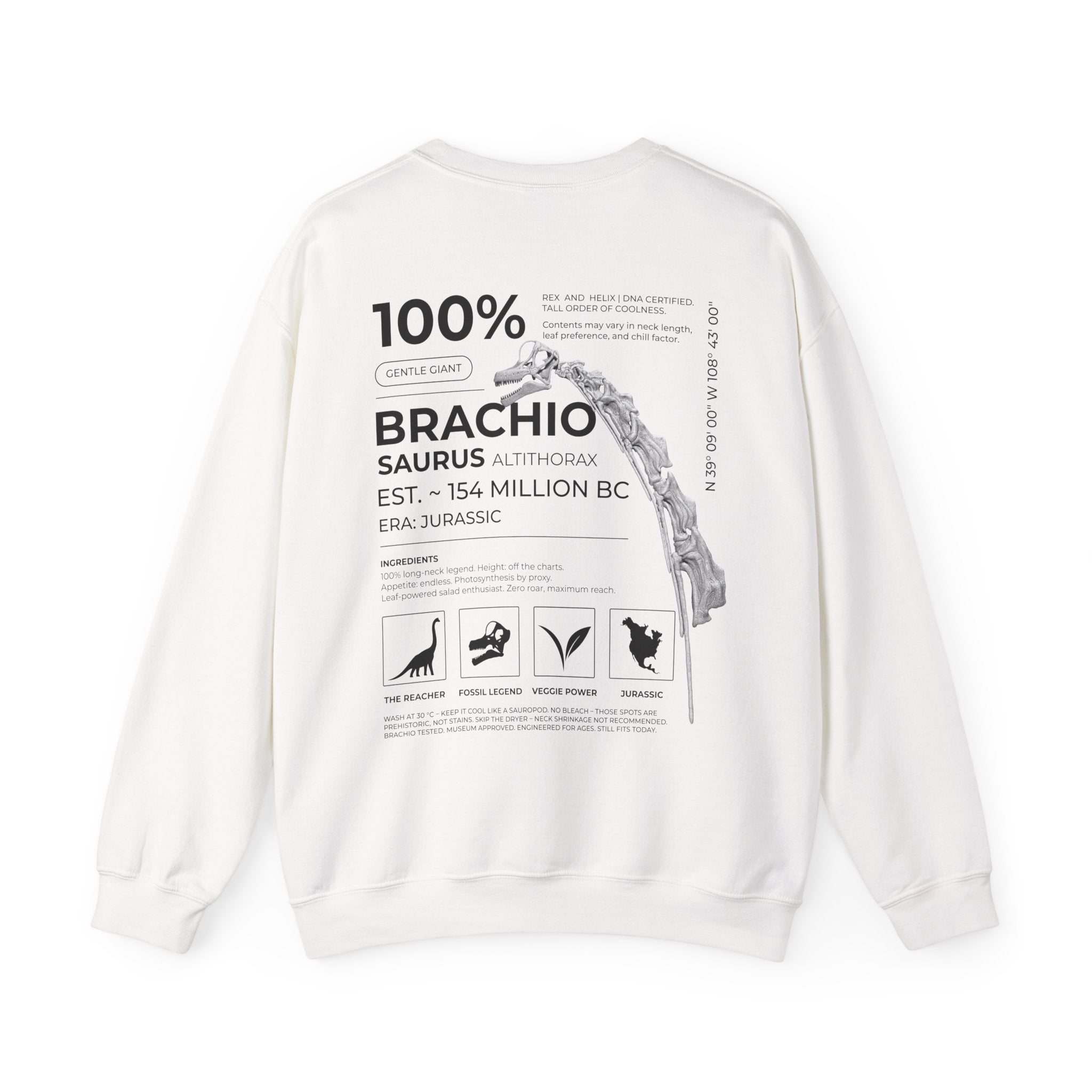 Brachiosaurus 100% - Sweatshirt | RAW DATA SERIES