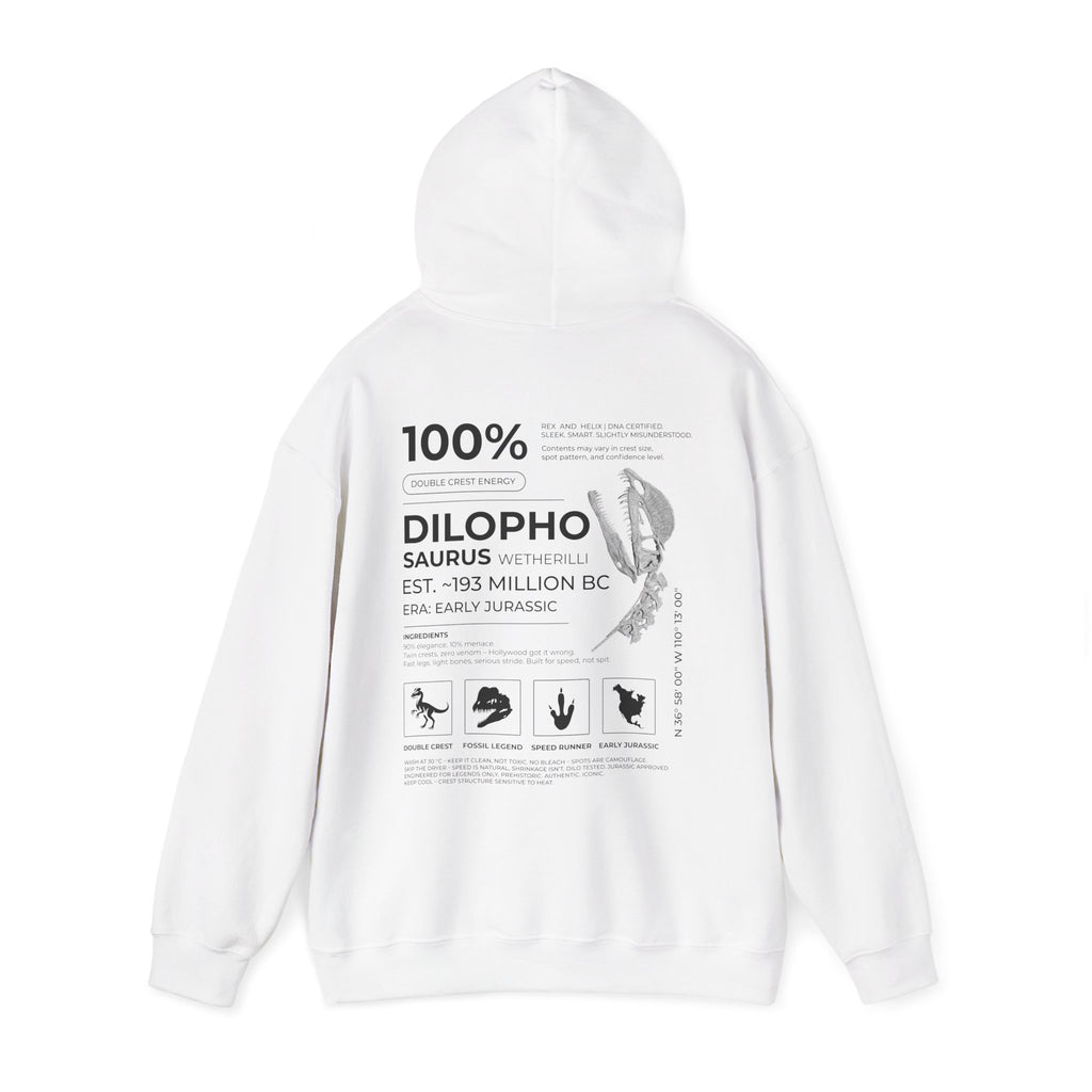 Dilophosaurus 100% Hoodie | RAW DATA SERIES