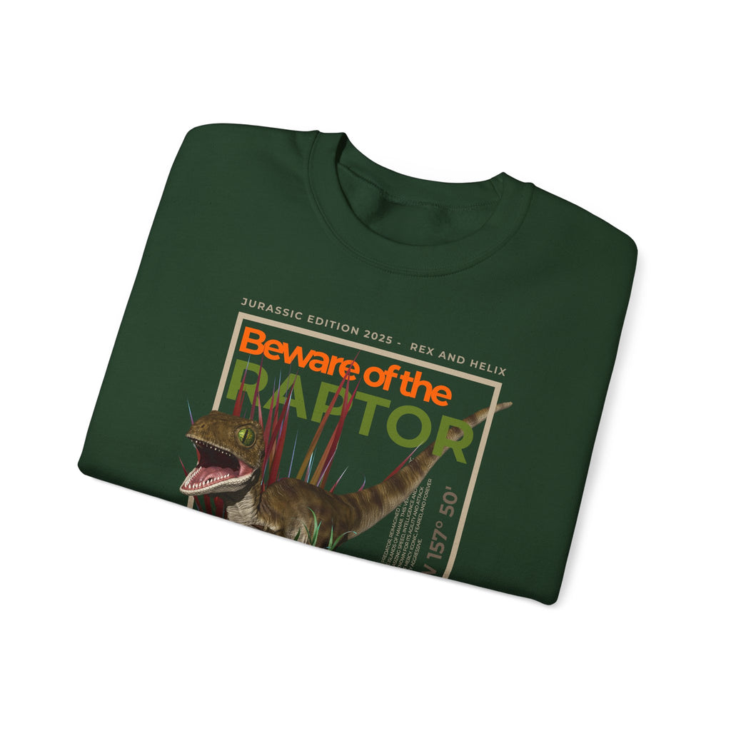 Beware of the Raptor - Sweatshirt | CRETACEOUS FILES #02