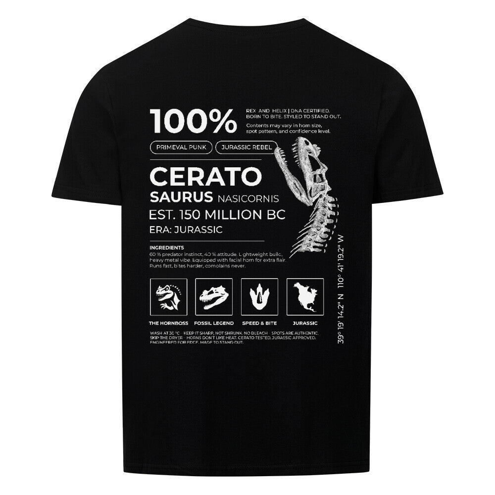 Ceratosaurus 100% - T-Shirt | RAW DATA SERIES