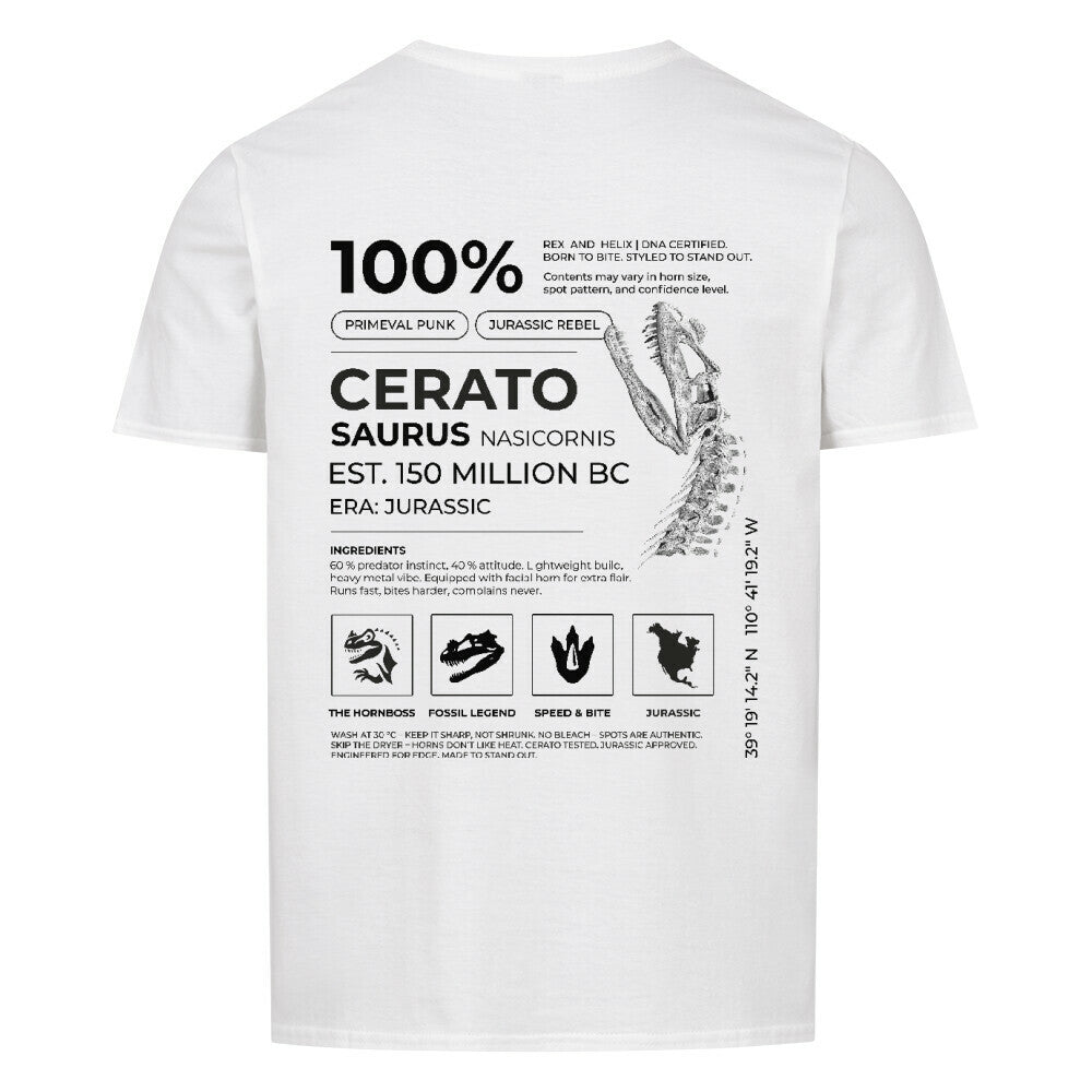 Ceratosaurus 100% - T-Shirt | RAW DATA SERIES
