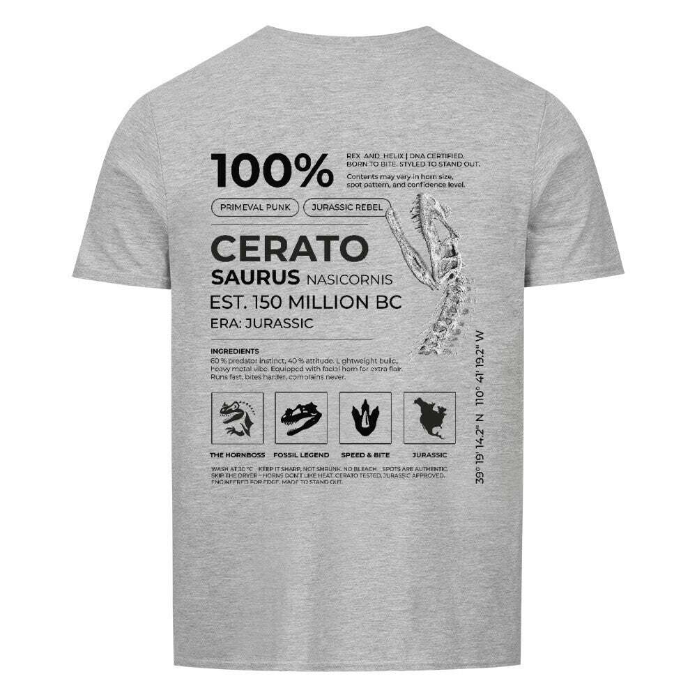 Ceratosaurus 100% - T-Shirt | RAW DATA SERIES