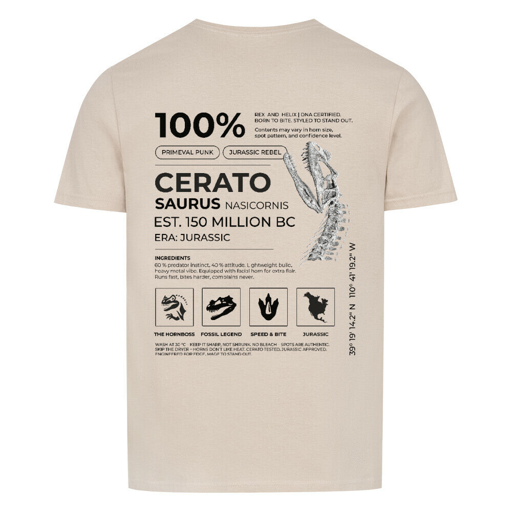Ceratosaurus 100% - T-Shirt | RAW DATA SERIES