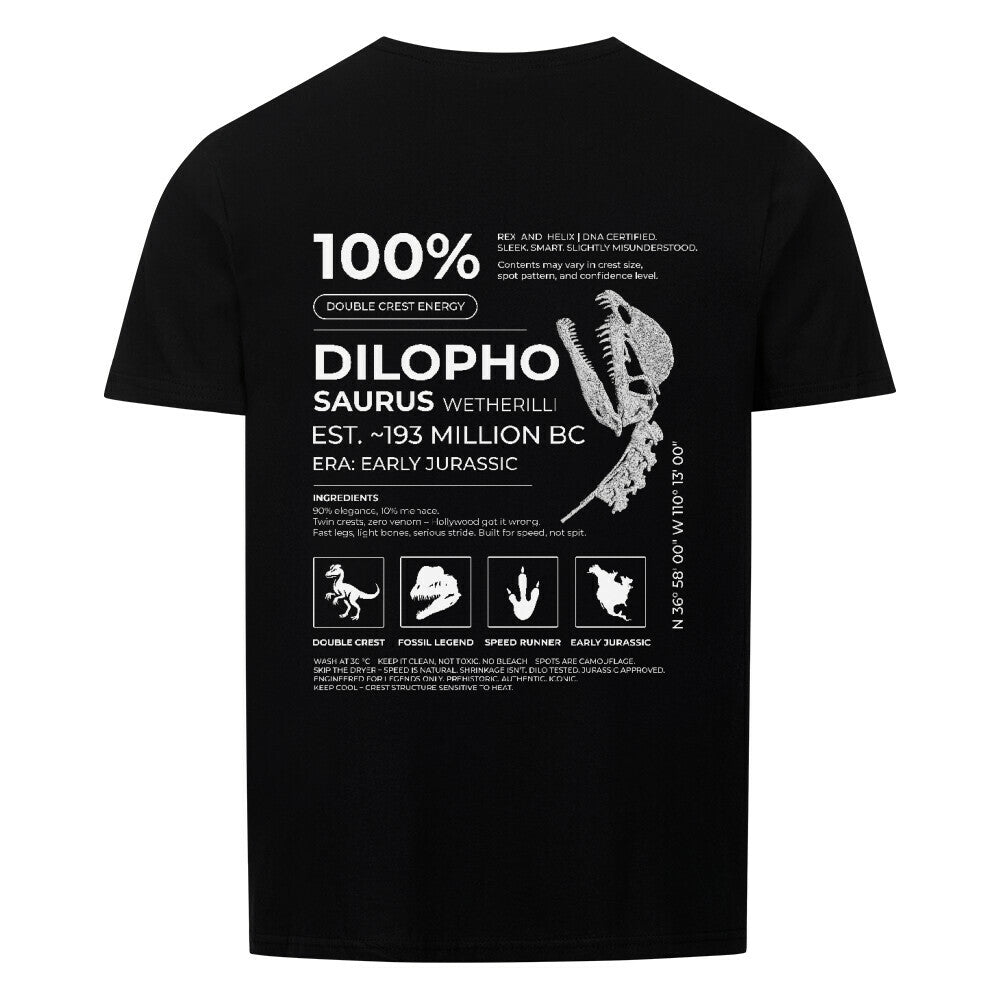 Dilophosaurus 100% T-Shirt | RAW DATA SERIES