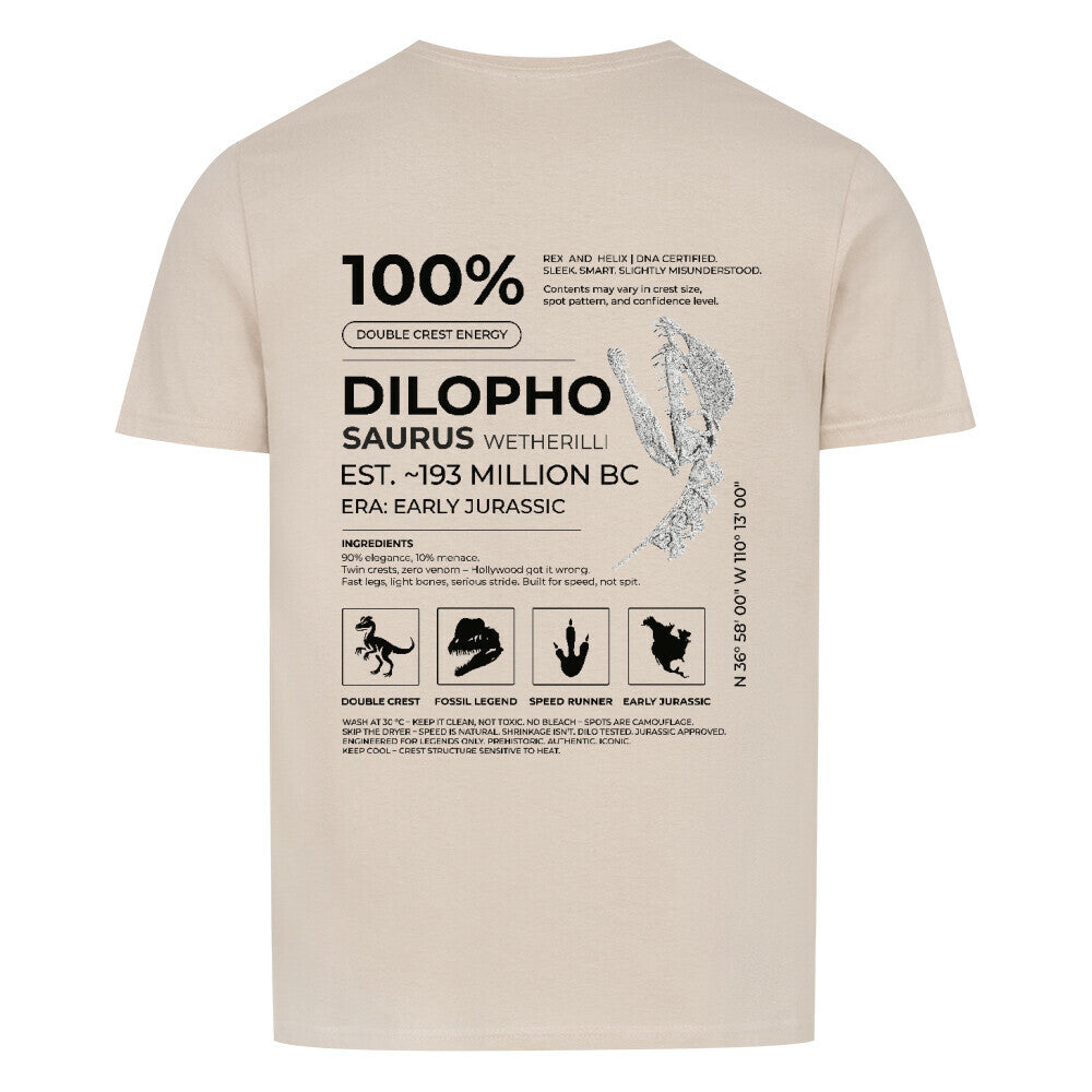 Dilophosaurus 100% T-Shirt | RAW DATA SERIES