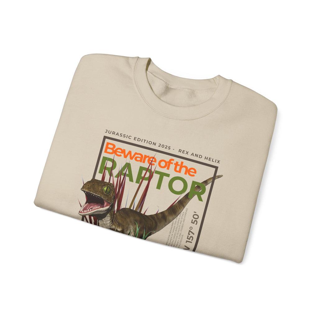 Beware of the Raptor - Sweatshirt | CRETACEOUS FILES #02