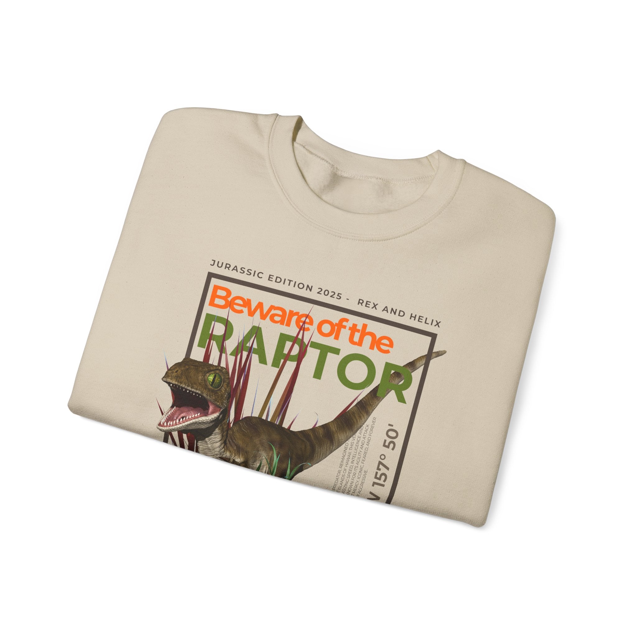 Beware of the Raptor - Sweatshirt | CRETACEOUS FILES #02