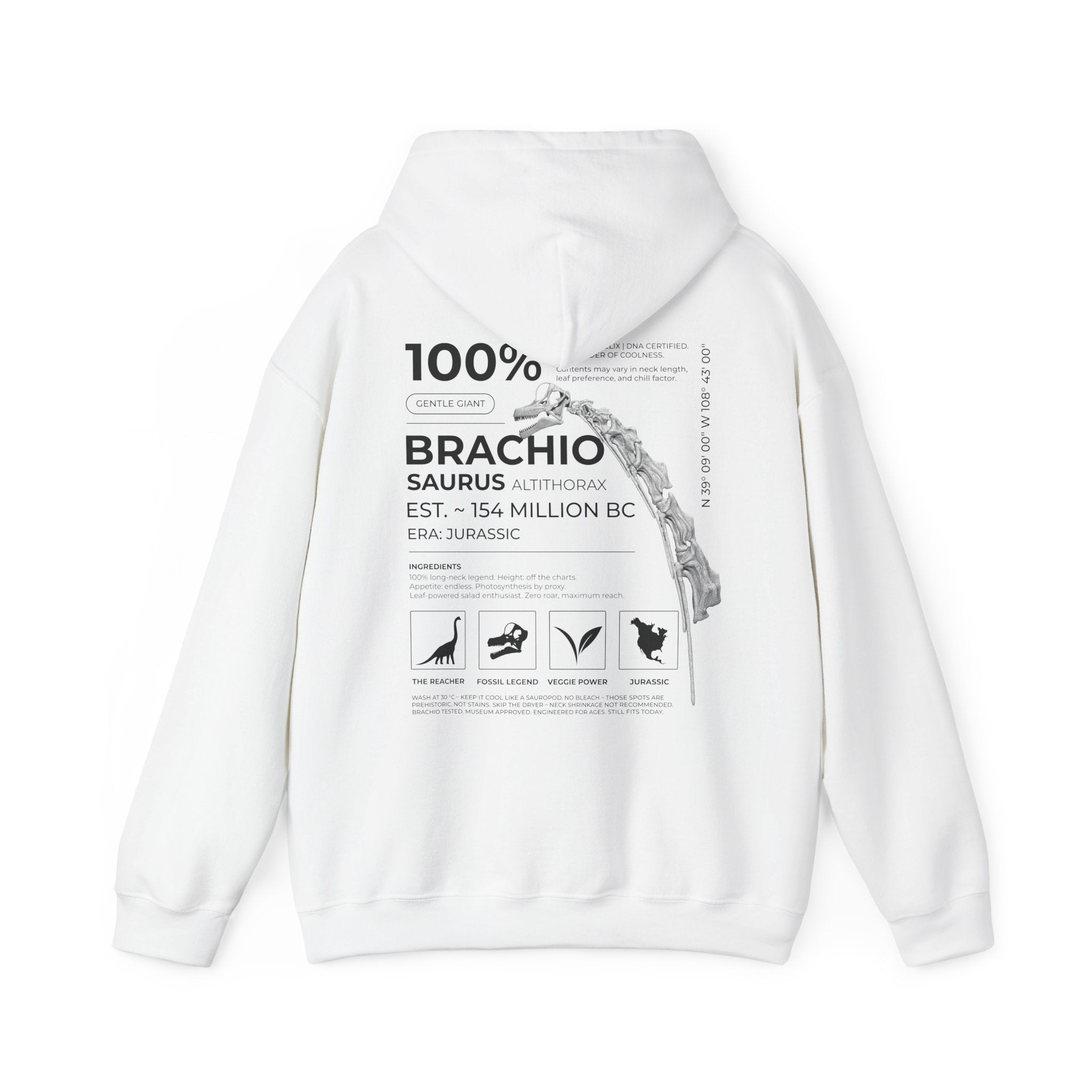 Brachiosaurus 100% - Hoodie | RAW DATA SERIES