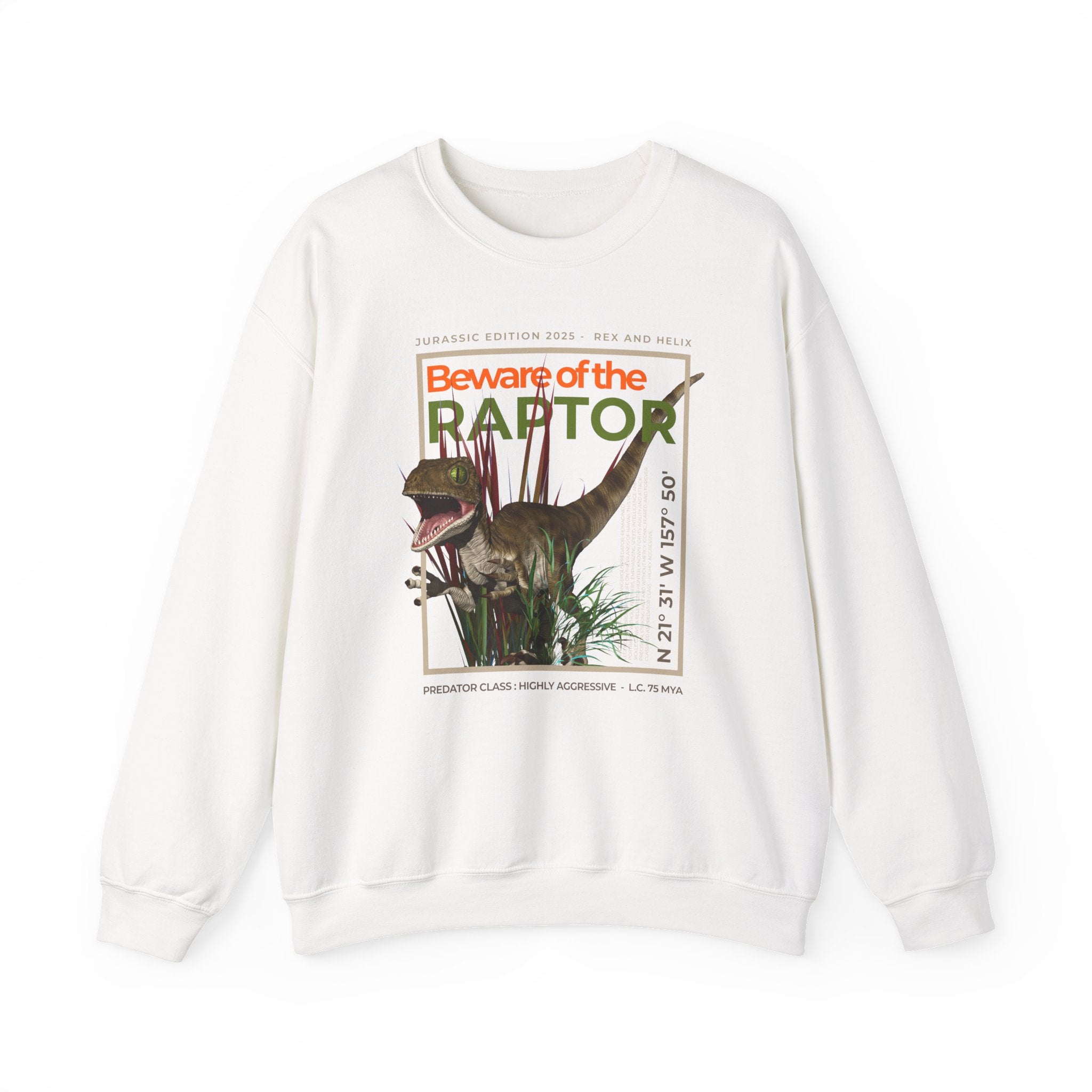 Beware of the Raptor - Sweatshirt | CRETACEOUS FILES #02