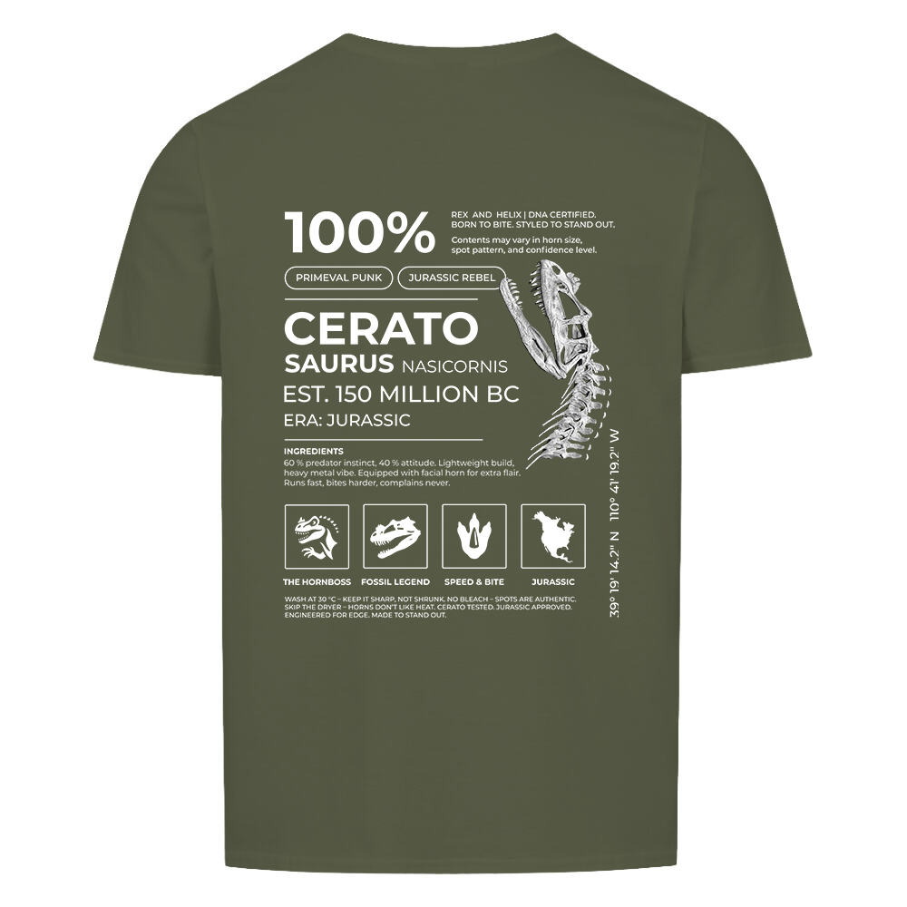 Ceratosaurus 100% - T-Shirt | RAW DATA SERIES