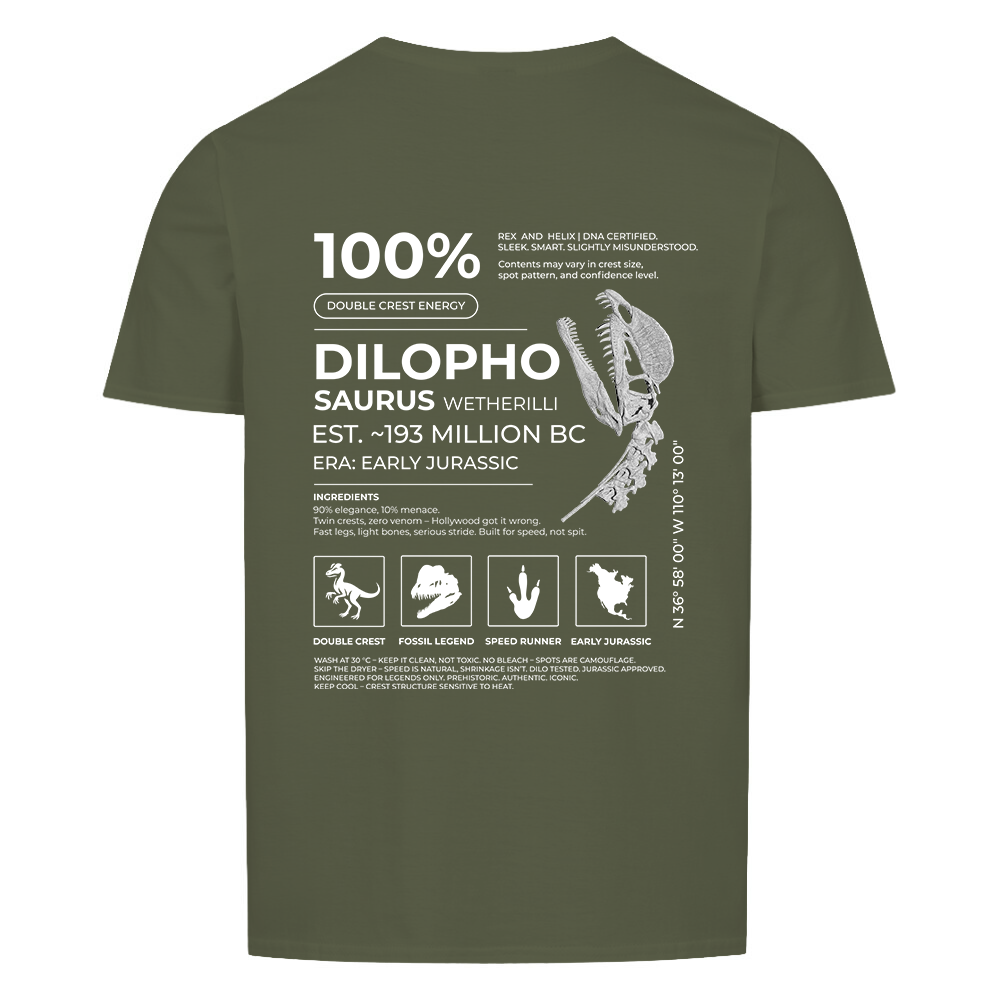 Dilophosaurus 100% T-Shirt | RAW DATA SERIES