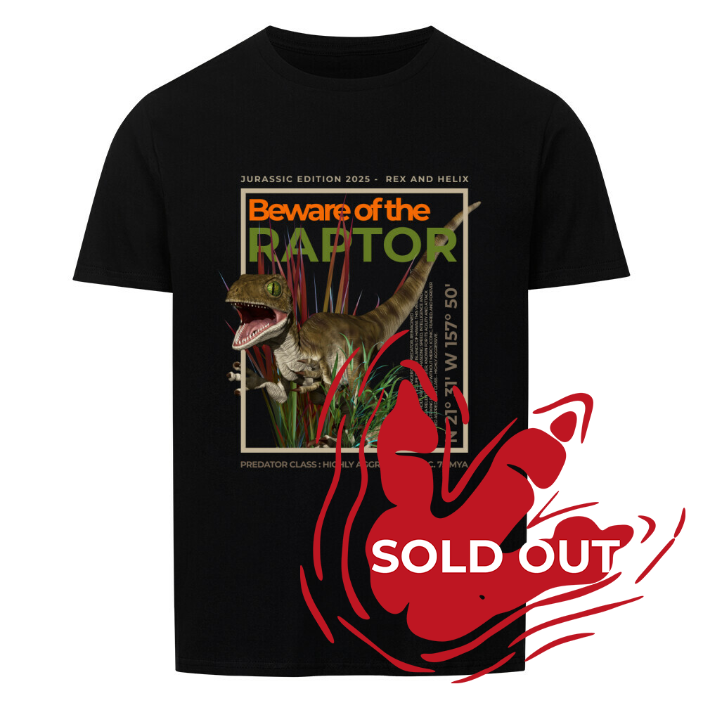Beware of the Raptor - T-Shirt | CRETACEOUS FILES #02